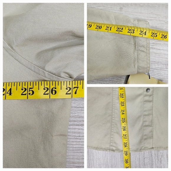 VTG Woolrich Womens Size 2XL Cream Jean Jacket Relaxed Fit Stretch Western - Picture 5 of 8